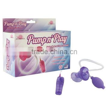 Pleasure Play Suction Base With Multi speed vibrating Vagina Sex Hand Pump Sex Toy For Women