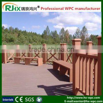 Hot sale Europe standard PE WPC material outdoor railing and fencing