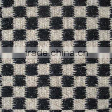 801 Black Beige flat weave carpets made with fine wool