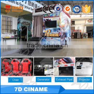 2016 International Brand Big Gun Shooting Motion Rider mobile 5D Cinema system 7D Cinema cabin