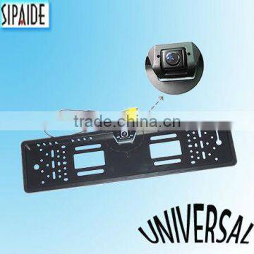 CCD-801 high definition waterproof License plate frame reversing camera for European car