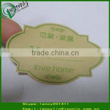 Green printing Household Label, Plastic Bottle household sticker, household labels in sheet
