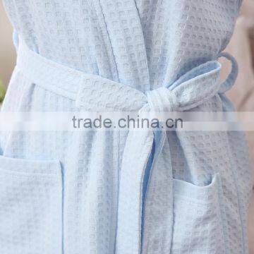 Lovers Kimono Waffle Sleepwear Bath Robe Femme Sexy Peignoir Women Dressing Gown Men Navy Long Bathrobe Thin Bridesmaid Robes photo-4
