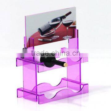 Wholesale creative acrylic wine shelf