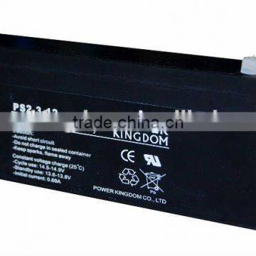 sealed lead acid battery 12V 2.3AH for security and alarm system and emergency lights