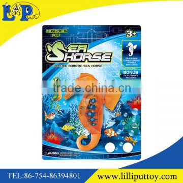 New design B/O swim sea horse toy with battery