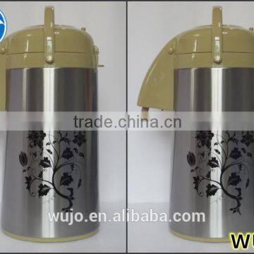 3.0L Vacuum Flask, air pot with glass refill inside, keep hot or cold for beverage, popular selling thermos