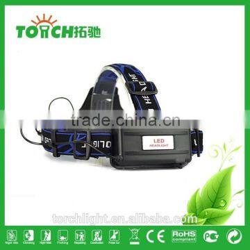 3 Modes Zoomable Headlamp 2000 Lumens Headlight XM-L T6 LED Head Flashlight