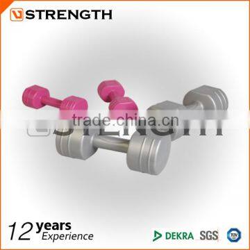 fitness plastic cement dumbbell