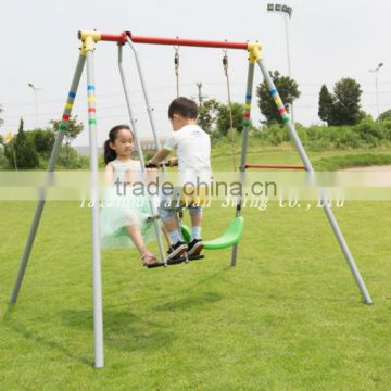 Powder Coated Posts Metal Swing Set TYS-S04