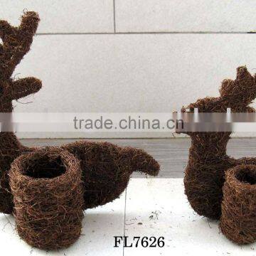 Rattan Animal Pot