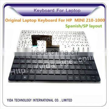 Replace Laptop keyboard for HP MINI 210-1000 Black FRAME with Spanish layout