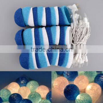 String Lights Cotton Ball Decoration For Christmas Tree