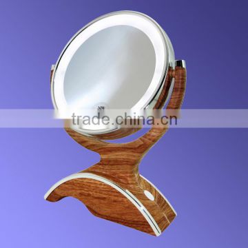 adjustable mirror with lights