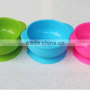 Popular High Quality BPA Free Mini Silicone Suction Baby Bowls