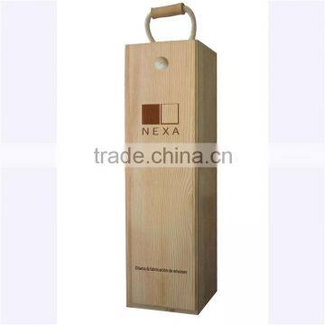 Natural Wood Single Wine Glass Box Wholesale photo-4