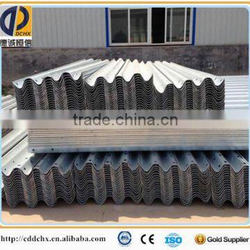 galvanized Q235 steel used gaurdrail for sale/W beam guard railing/guardrail in traffic barrier