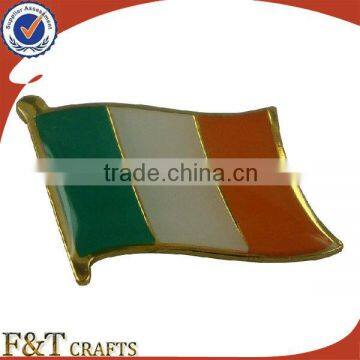 Direct factory best selling custom Italy gold metal flag lapel pin