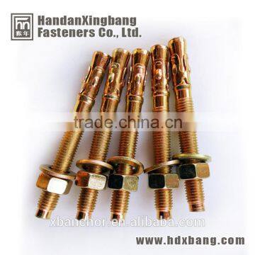 ANSI 3/8 through bolt with three clips made in hebei handan yongnian