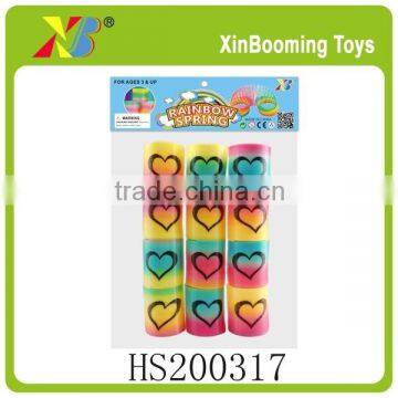 Promotion toys 12pcs rainbow spring for children