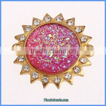 Wholesale New Arrival Jewellery Findings Metal Pave Rhinestone Bracelet Connectors OMC-043C