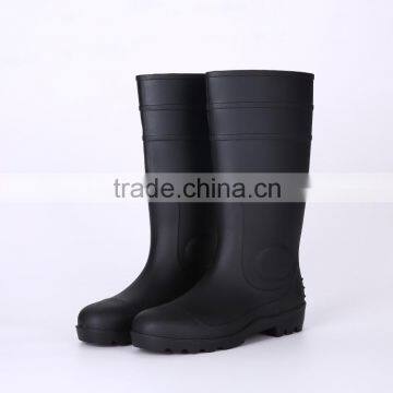 Hot sale durable safety PVC rain boots, steel toe insert safety boots