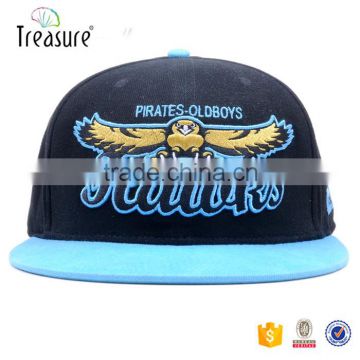 High quality embroidery custom sample free snapback cap