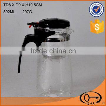 Hot sale clear glass hot and cold water jug