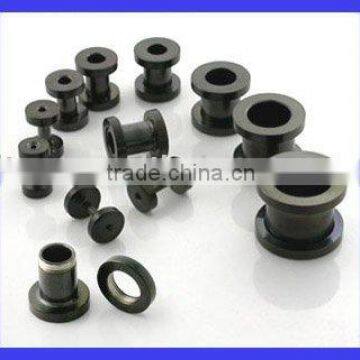 Black Stainless Steel Body Jewelry Flesh Tunnel