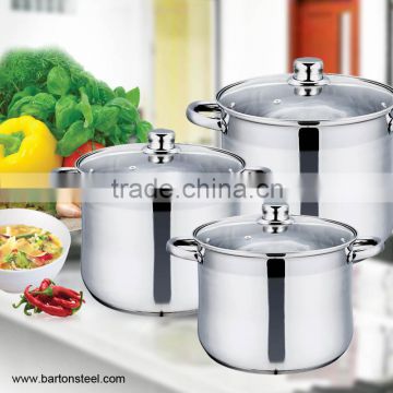 6pcs set of Stainless Steel Cookware Stock Pot