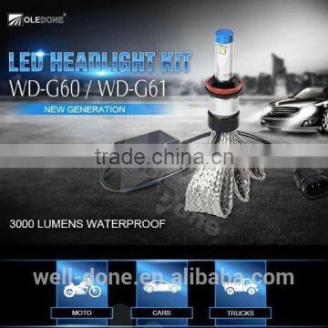 Aviation Aluminium G60 P-hilip Super Bright h7 Led Light Headlight photo-2