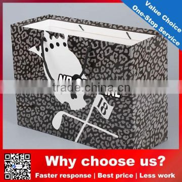 CUSTOMIZED LEOPARD PRINT HANDLE PAPER SHOPPING BAG