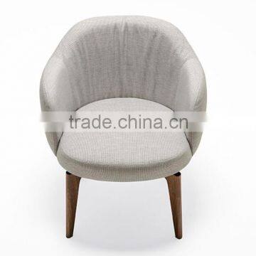 Soft Dining Armchair With Wooden Base HDAC1066 photo-3