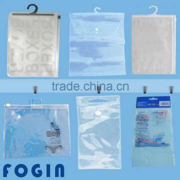 PVC bag with hanger