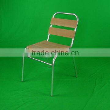 Restaurant Furniture Aliminum Modern Design Relaxing Armless Wooden Dining Chair Yc055 photo-2