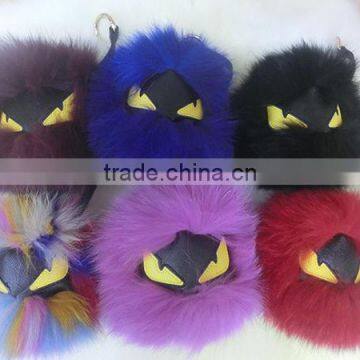 2015 Real Fox Fur Keychain For Bag Accessories Keychain / Fox Fur Ball Keychain photo-3