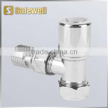 C.P.polished angle Radiator valve