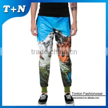 high quality custom dye sublimation printing 2015 terry crossfit pants