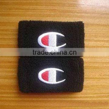 Hot sale promotional embroidery terry cotton sweatband