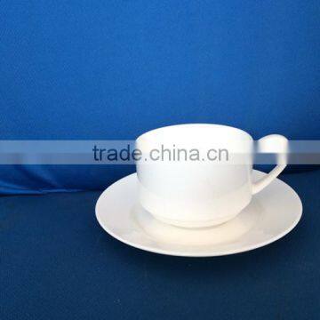 260cc bone China bulk coffee tea porcelain blank Cup&Saucer Set