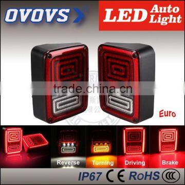 Guangzhou auto parts accessories 18W led brake tail light for J-eep w-rangler 2007-2015 JK