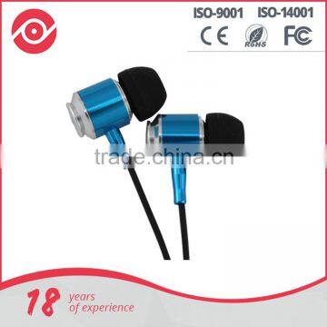 2016 super bass metal earphone for phone