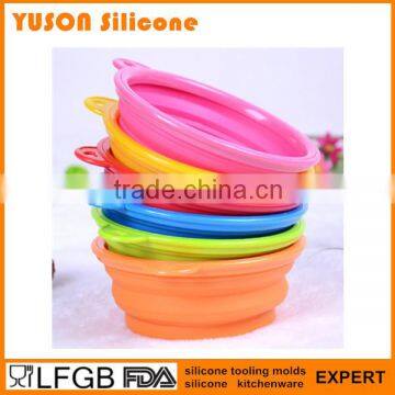 hot new products for 2016 folding silicone dog bowl