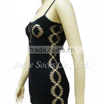 NET-5005 Seamless Slim Lady Sexy Lingerie Dress ladies inner dress