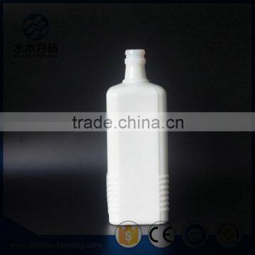 500ml white rectangle glass material bottle glass wine bottle