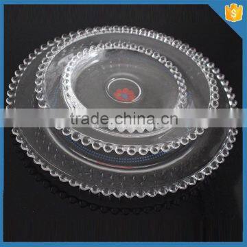 Wedding Used Wholesale Glass Beaded Charger Plate photo-2