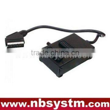 21pin Scart plug to 2 x 21pin Scart jacks box (with switch)