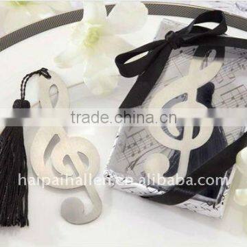 Musical Note Bookmark Favors for wedding favors