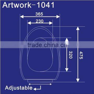 1041 Toilet Seats; Soft Close Hinges Toilet Seat Lids Sale to Brazil photo-4