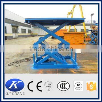 stationary hydraulic scissor elevating table